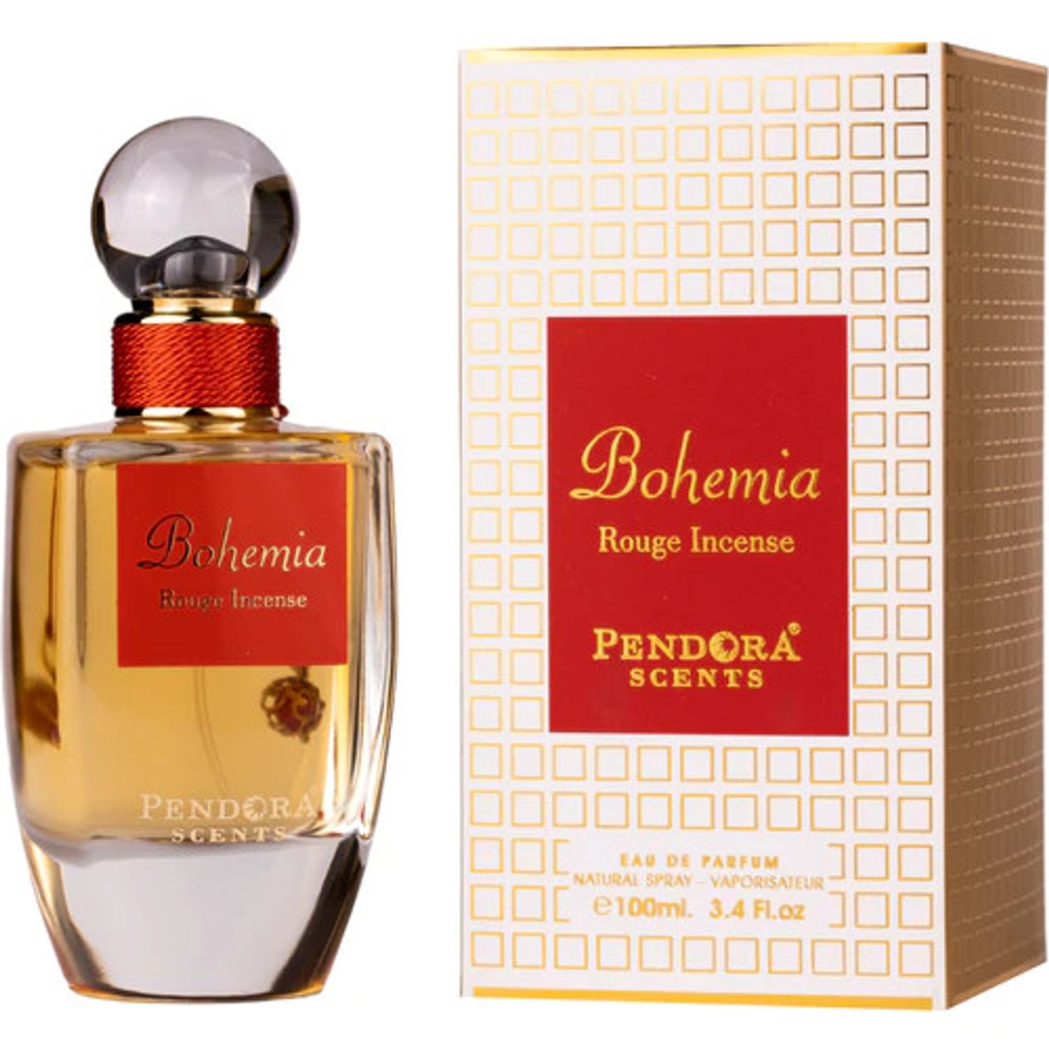 Apa de parfum Pendora Scents Bohemia Rouge Incense, 100 ml, unisex fotografia produsului