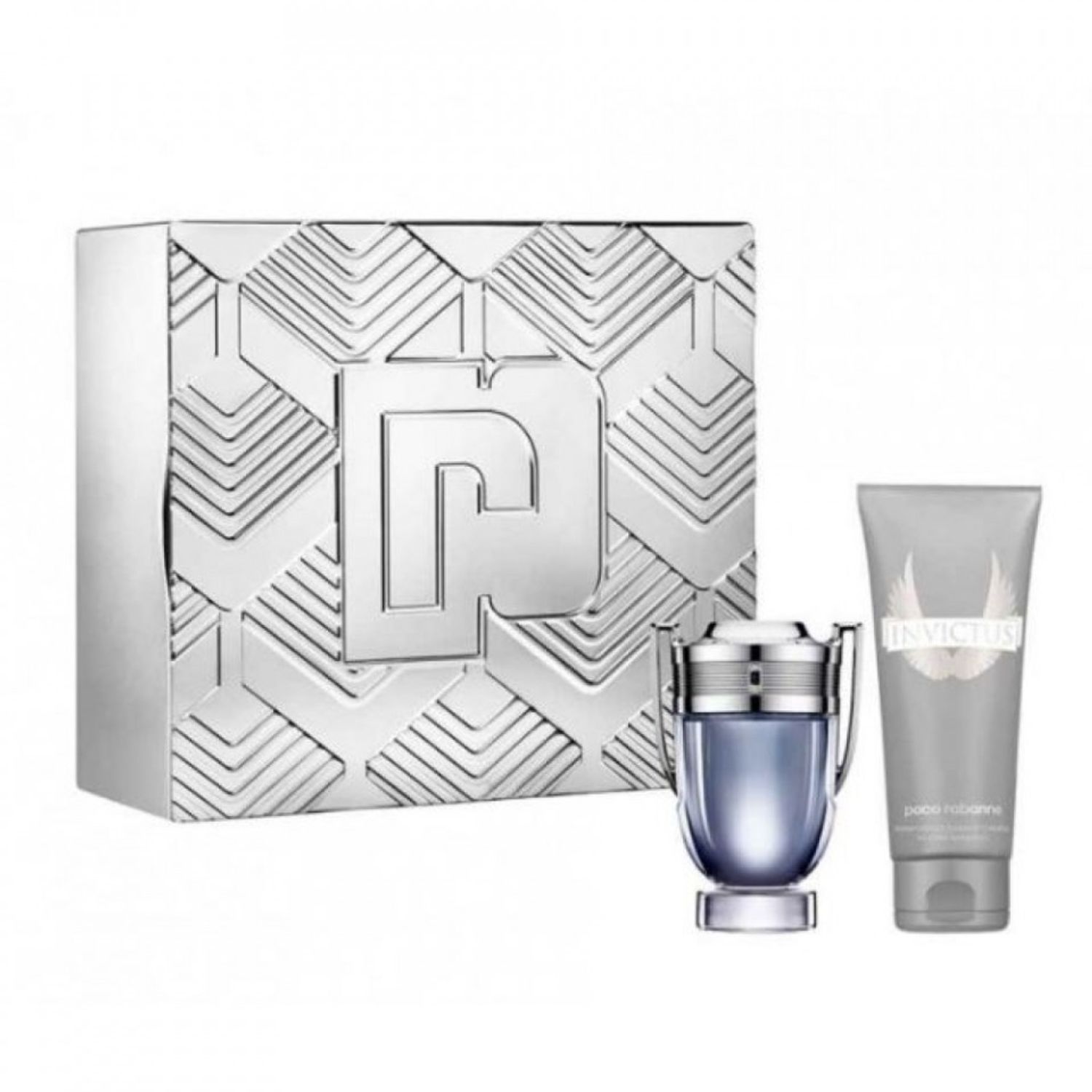 Set cadou Paco Rabanne, Invictus, Apa de Toaleta, Barbati, 50 ml + Gel de dus, 100 ml fotografia produsului