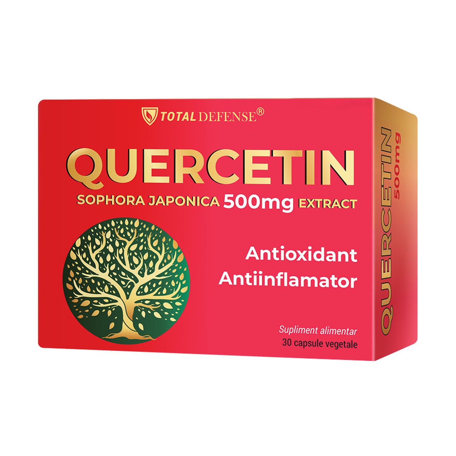 Quercetin, 500 mg, Cosmopharm 30 capsule fotografia produsului