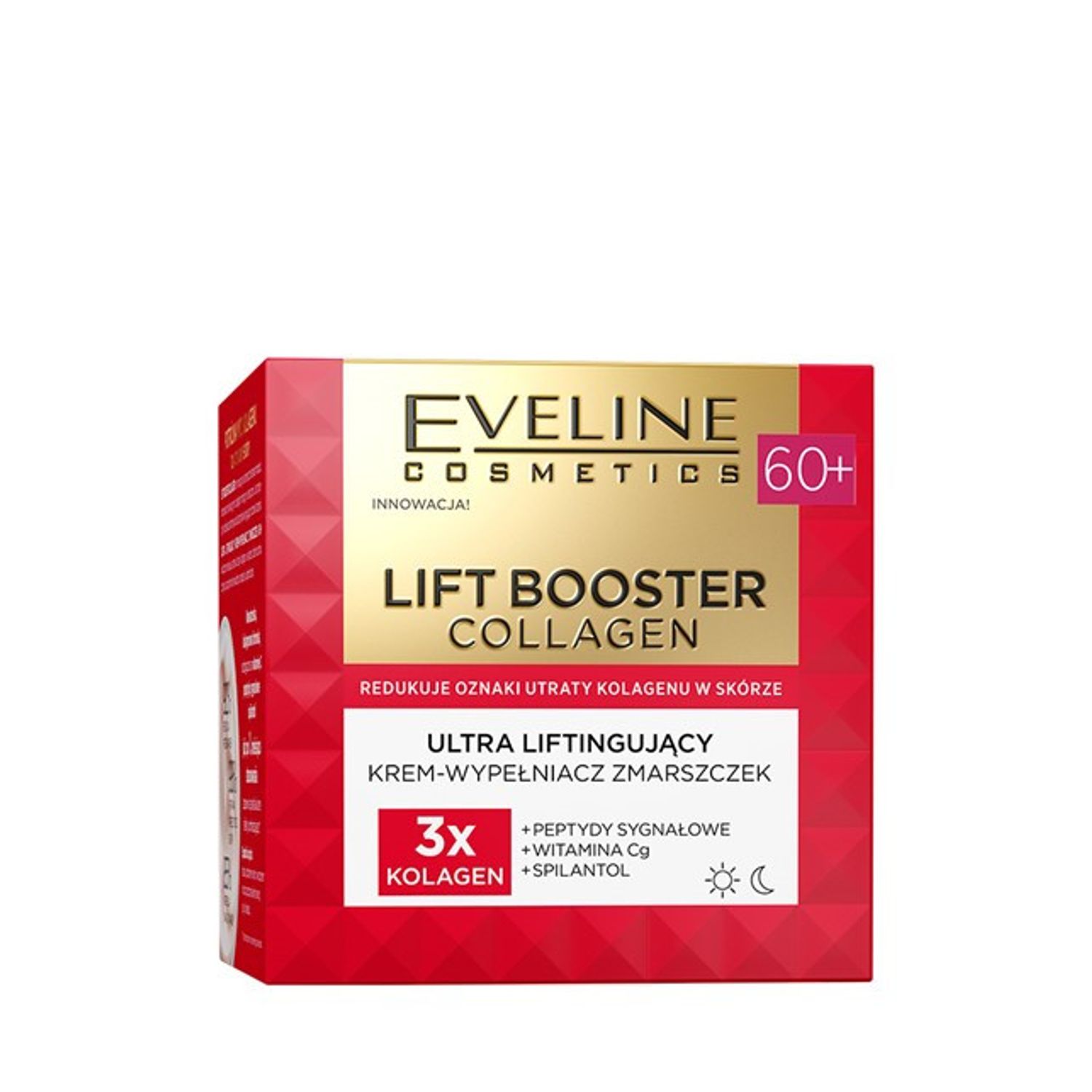 Crema de umplere a ridurilor ultra lifting Lift Booster Colagen de la Eveline Cosmetics, + 60, 50 ml fotografia produsului