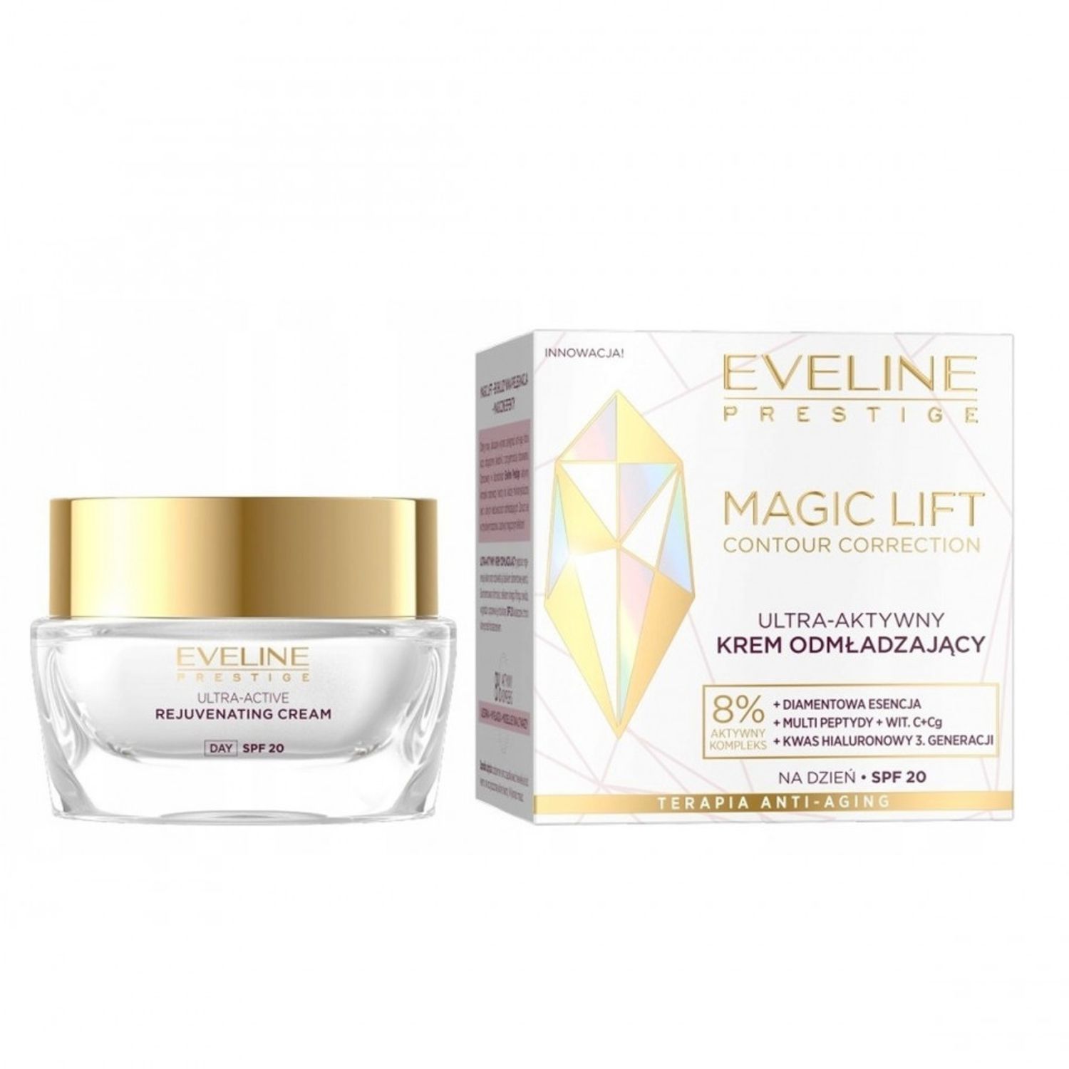 Crema de zi ultra-activa Eveline Cosmetics, Prestige, Magic Lift SPF 20, 50 ml fotografia produsului