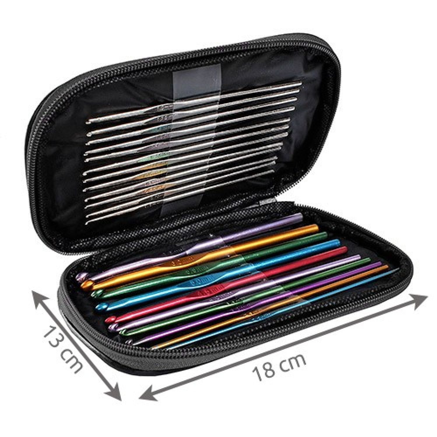 Set de crosetat Bootic, cu 50 piese, cu husa de depozitare fotografia produsului View 7 L