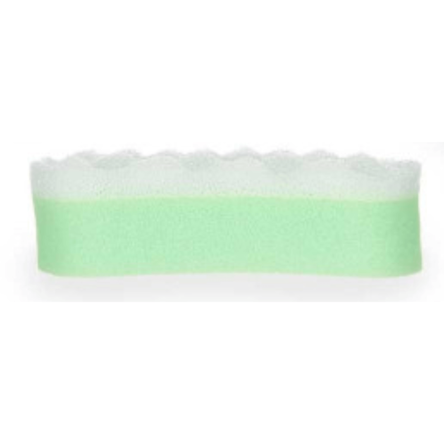 Burete de baie Bootic®, cu strat dublu, pentru exfoliere si masaj, bicolor, 14 x 8.5 x 4cm - Verde fotografia produsului View 2 L