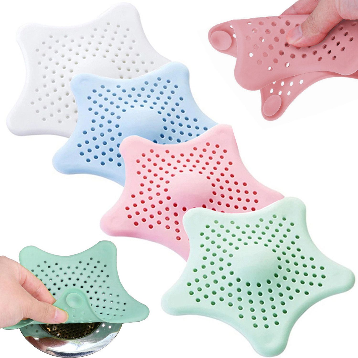 Set 4 Site din Silicon pentru Protectie Anti Infundare Scurgere Sifon Chiuveta, Cada, Pardoseala, Baie sau - 5907451329412 fotografia produsului View 2 L