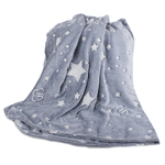 Patura din material pufos, cu maneci si buzunare, unisex, moale si confortabila, 190 x 170 cm - Gri fotografia produsului View 8 S