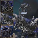 Puzzle 3D Piececool, Corabia Abyssal Ghoste, Metal, 363 piese, fotografia produsului View 3 S