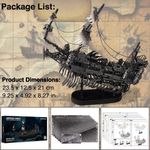 Puzzle 3D Piececool, Corabia Abyssal Ghoste, Metal, 363 piese, fotografia produsului View 4 S