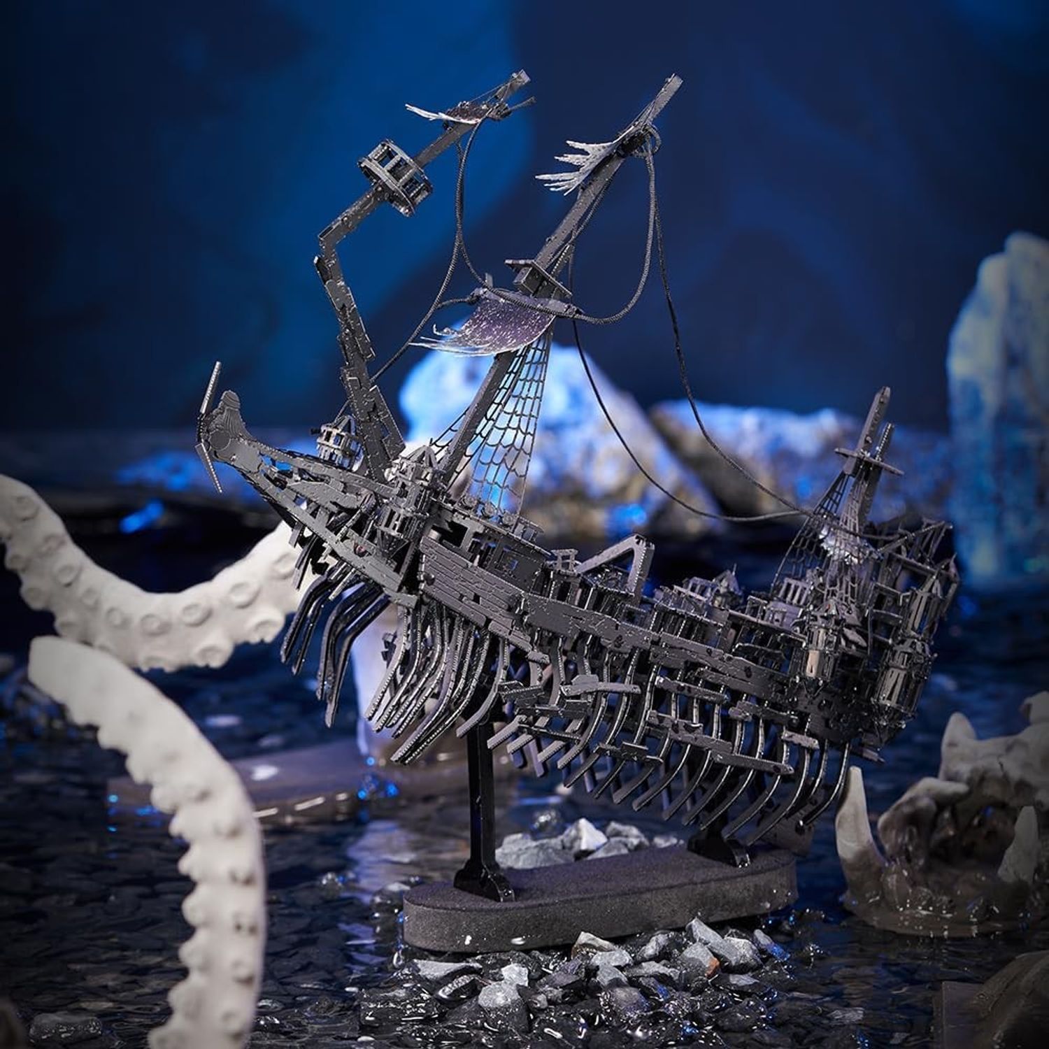 Puzzle 3D Piececool, Corabia Abyssal Ghoste, Metal, 363 piese, fotografia produsului View 5 L