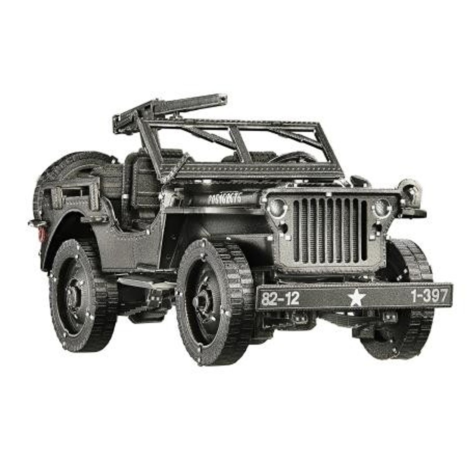 Puzzle 3D Piececool, Masina Militara Willys MB, Metal, 221 piese fotografia produsului View 2 L