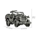 Puzzle 3D Piececool, Masina Militara Willys MB, Metal, 221 piese fotografia produsului View 3 S