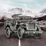 Puzzle 3D Piececool, Masina Militara Willys MB, Metal, 221 piese fotografia produsului View 6 S