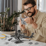 Puzzle 3D Piececool, Elicopter AH-64 Apache, Metal, 145 piese fotografia produsului View 4 S