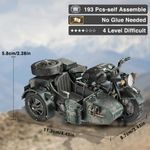 Puzzle 3D Piececool, Motocicleta 750, Metal, 193 piese fotografia produsului View 5 S