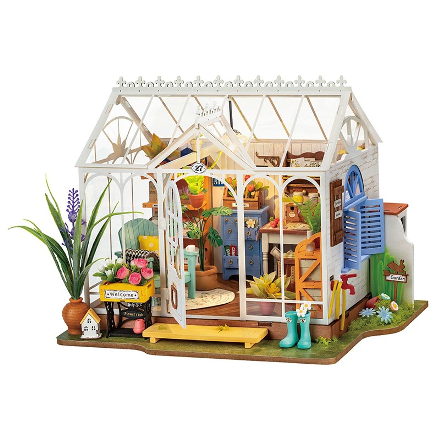Puzzle 3D, Casuta DIY, Gradina de vis, 240 piese fotografia produsului