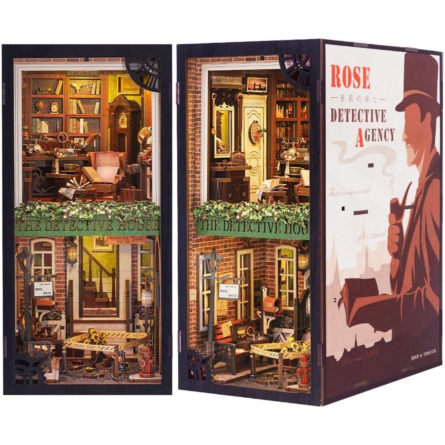 Puzzle 3D, Cotor de carte DIY, Rose Detective Agency, Cutebee, 332 piese fotografia produsului
