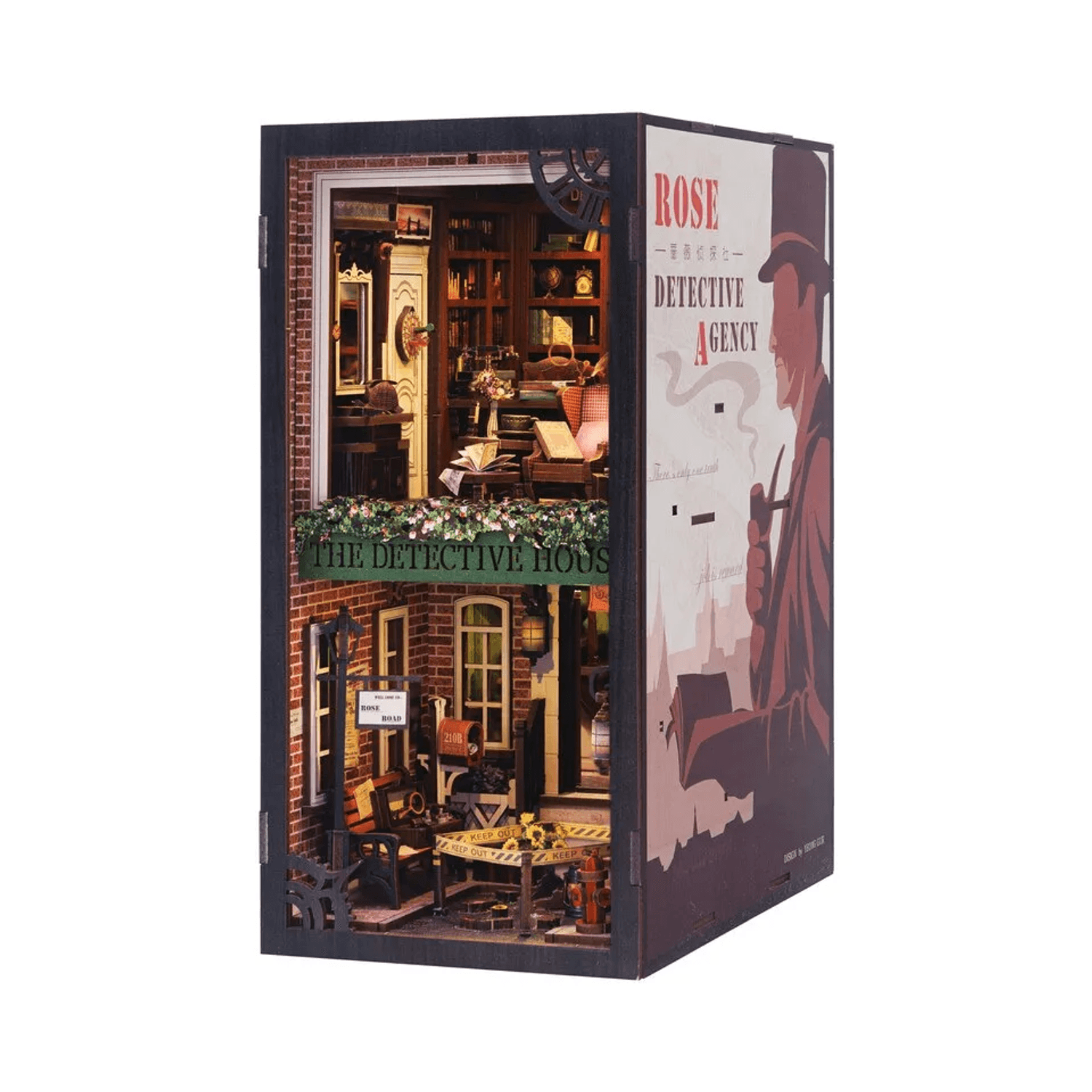 Puzzle 3D, Cotor de carte DIY, Rose Detective Agency, Cutebee, 332 piese fotografia produsului View 4 L