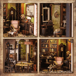 Puzzle 3D, Cotor de carte DIY, Rose Detective Agency, Cutebee, 332 piese fotografia produsului View 5 S