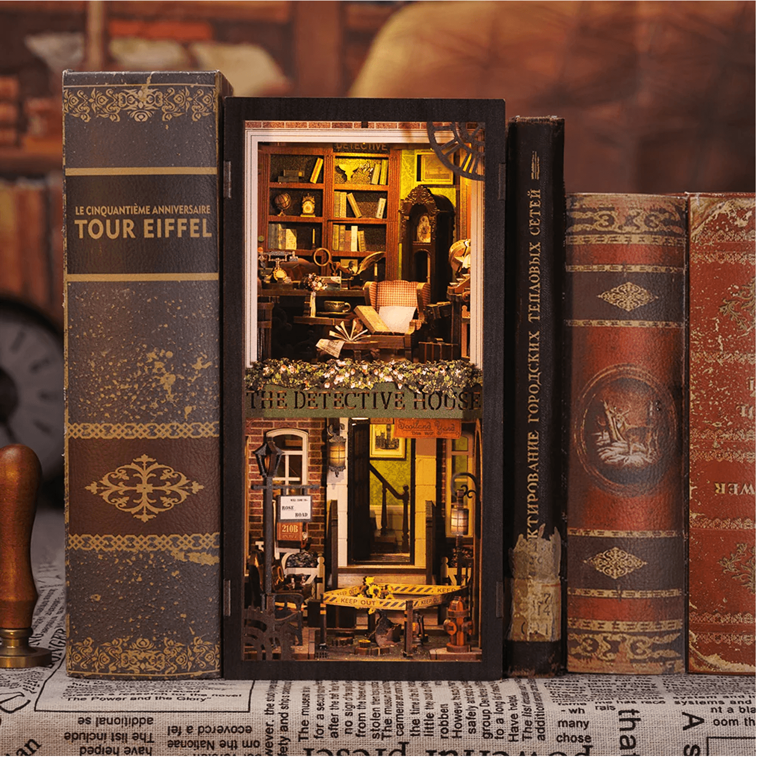 Puzzle 3D, Cotor de carte DIY, Rose Detective Agency, Cutebee, 332 piese fotografia produsului View 2 L