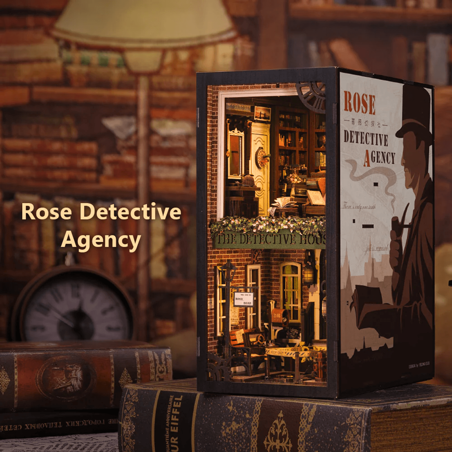 Puzzle 3D, Cotor de carte DIY, Rose Detective Agency, Cutebee, 332 piese fotografia produsului View 6 L