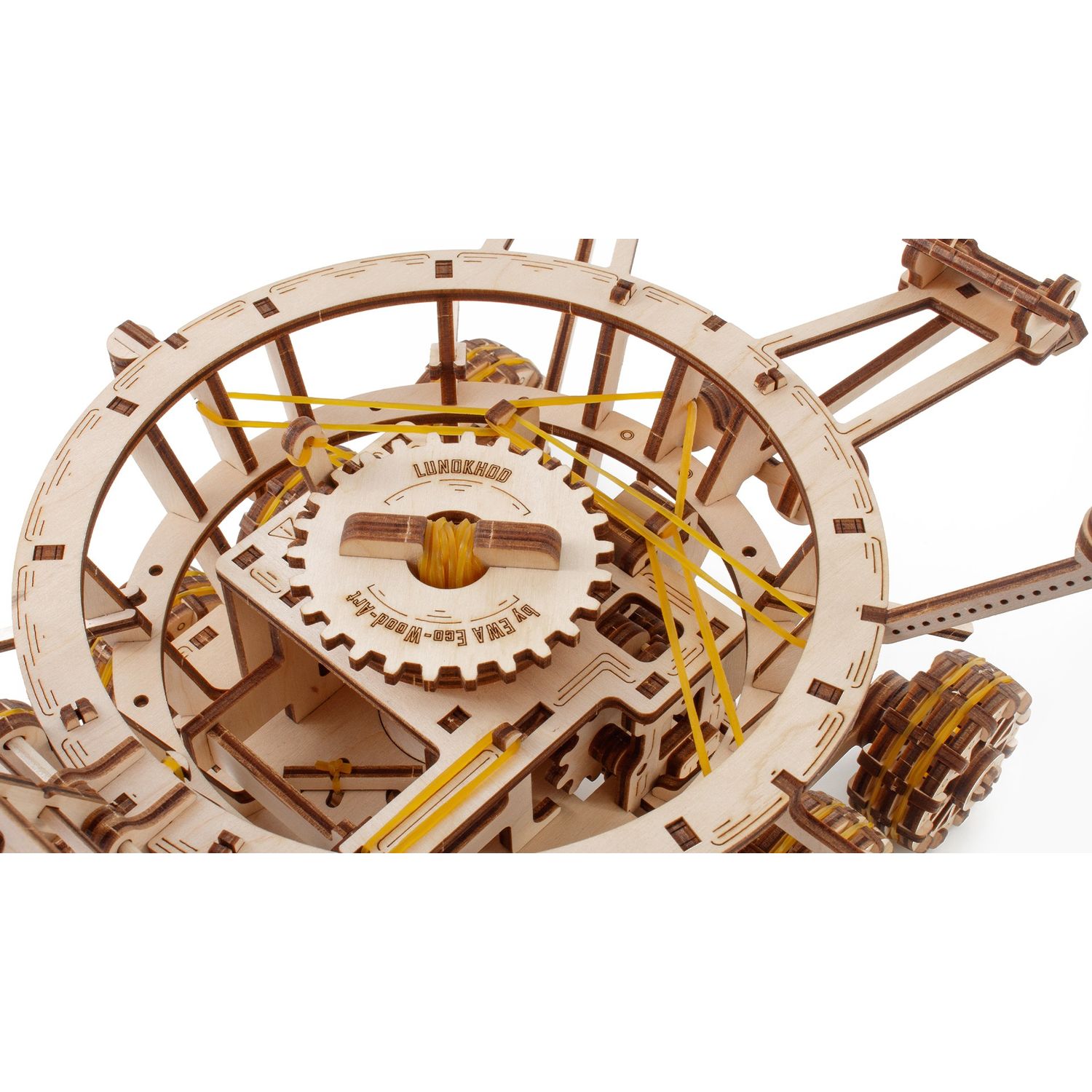 Puzzle 3D, Rover Lunar, EWA, lemn, 424 piese fotografia produsului View 5 L