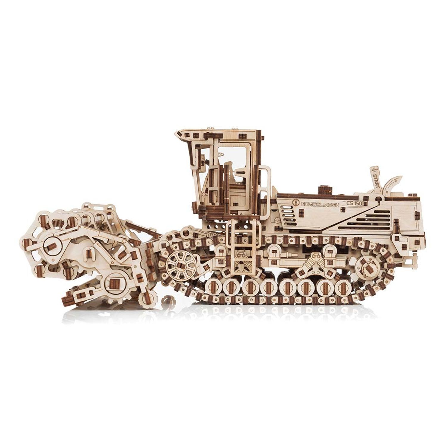 Puzzle 3D, Cositoare autopropulsata CS-150C,  EWA, lemn, 963 piese fotografia produsului View 6 L