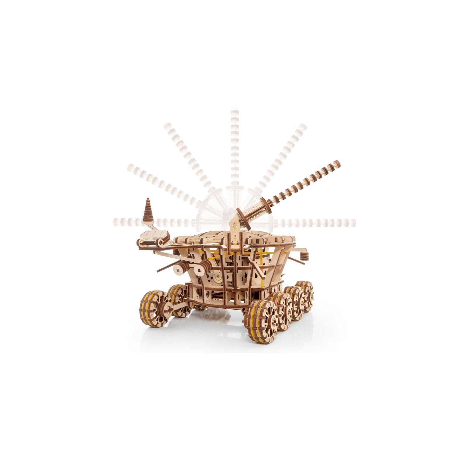 Puzzle 3D, Rover Lunar, EWA, lemn, 424 piese fotografia produsului View 6 L