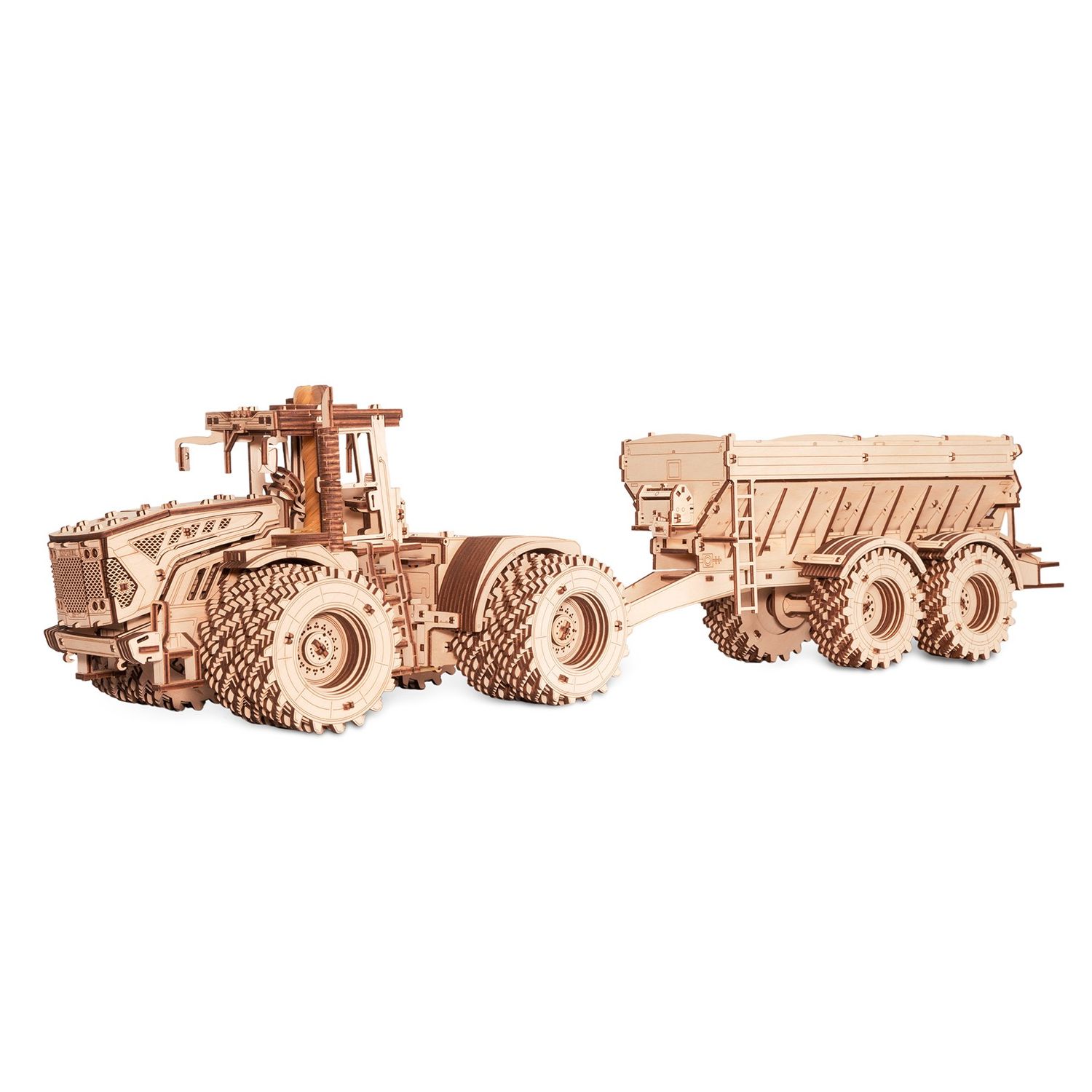 Puzzle 3D, Tractorul Kirovets K-7M,  EWA, lemn, 596 piese fotografia produsului View 4 L