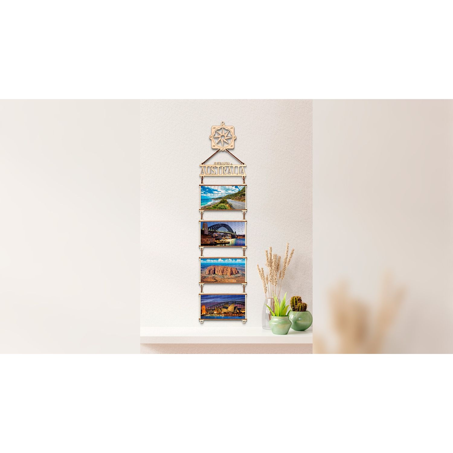 Puzzle 2D, Australia si Oceania,  EWA, lemn, 82 piese fotografia produsului View 5 L