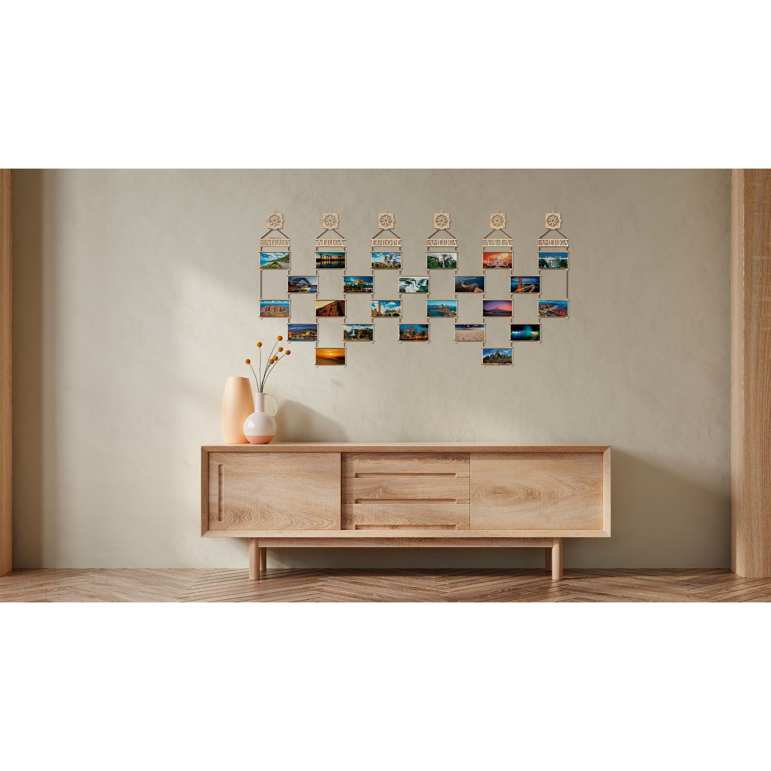 Puzzle 2D, Asia,  EWA, lemn, 134 piese fotografia produsului View 6 L