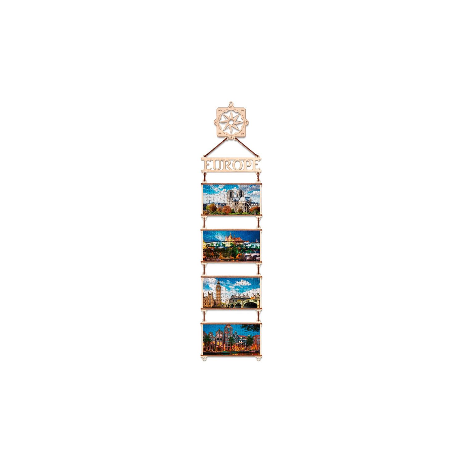 Puzzle 2D, Europa,  EWA, lemn, 86 piese fotografia produsului