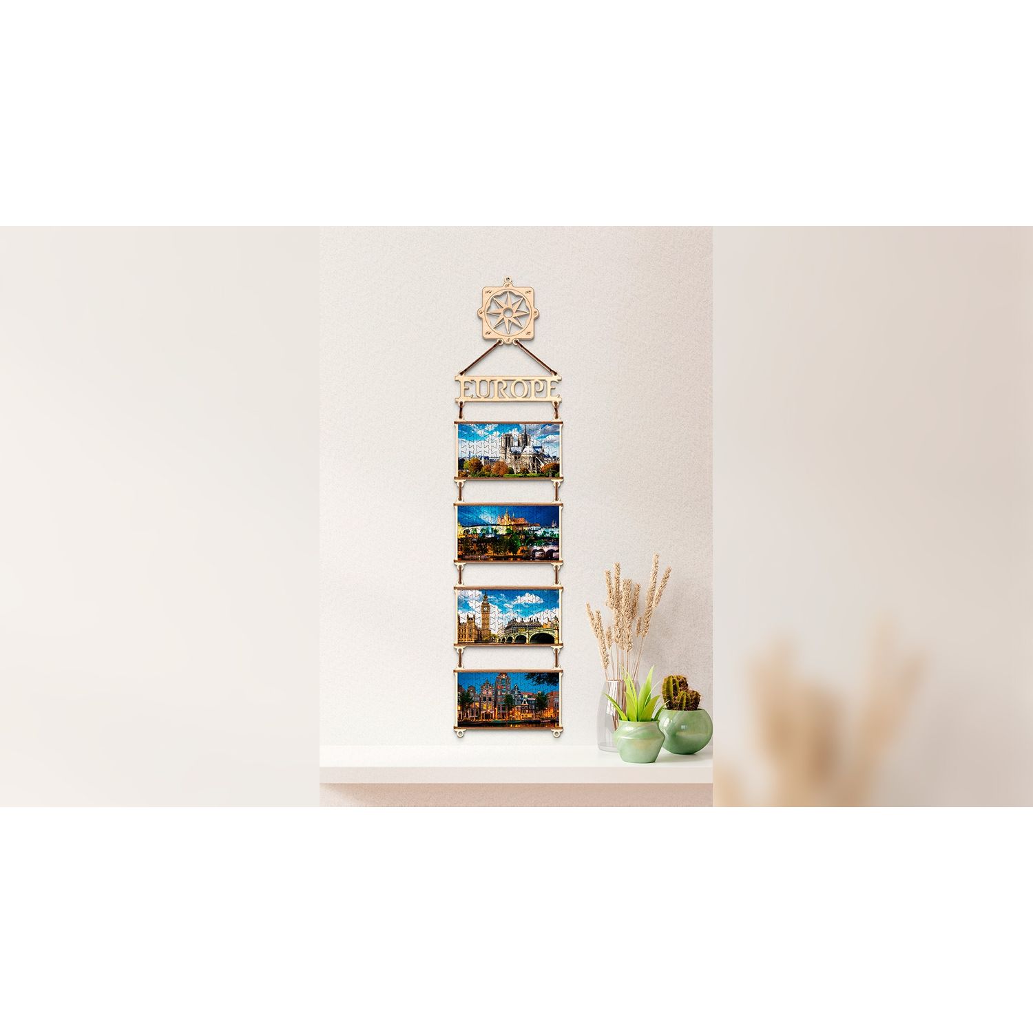 Puzzle 2D, Europa,  EWA, lemn, 86 piese fotografia produsului View 3 L