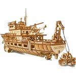 Puzzle 3D mecanic, Iahtul - Exploratorul Oceanului, WT, lemn, 565 piese fotografia produsului View 2 S