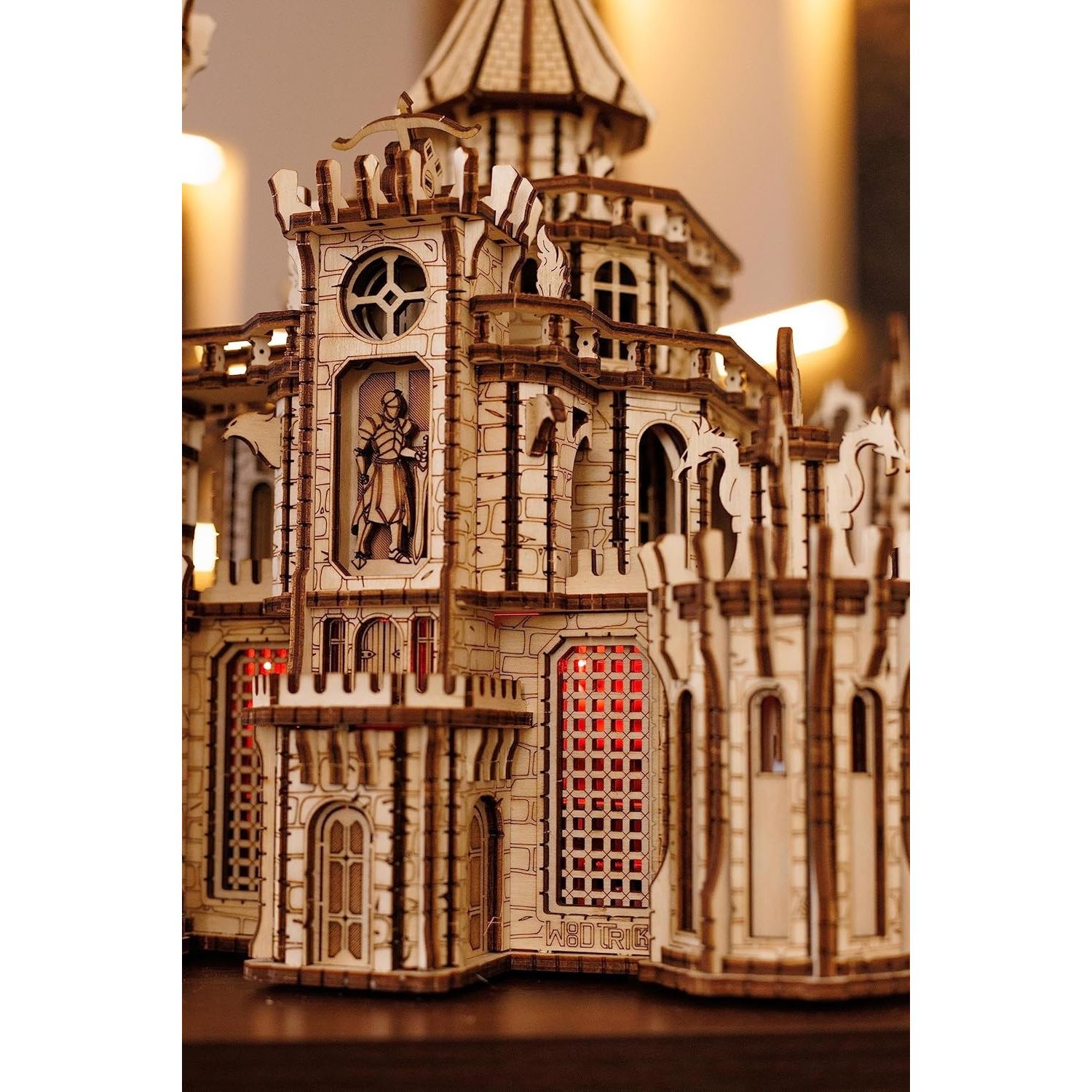 Puzzle 3D mecanic, Castelul Dragonului, WT, lemn, 978 piese fotografia produsului View 5 L