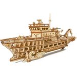 Puzzle 3D mecanic, Iahtul - Exploratorul Oceanului, WT, lemn, 565 piese fotografia produsului
