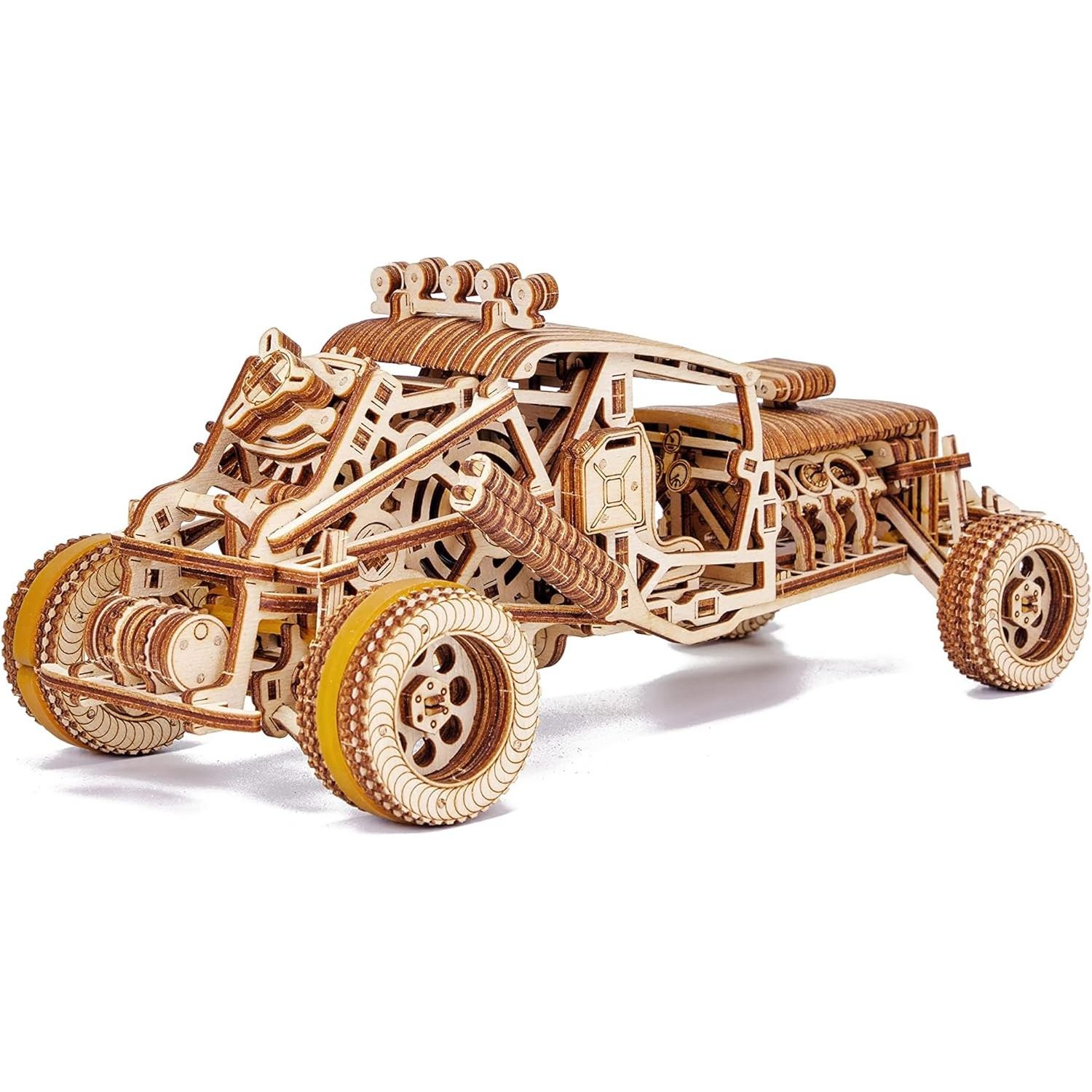 Puzzle 3D mecanic, Mad Buggy, WT, lemn, 322 piese fotografia produsului View 4 L