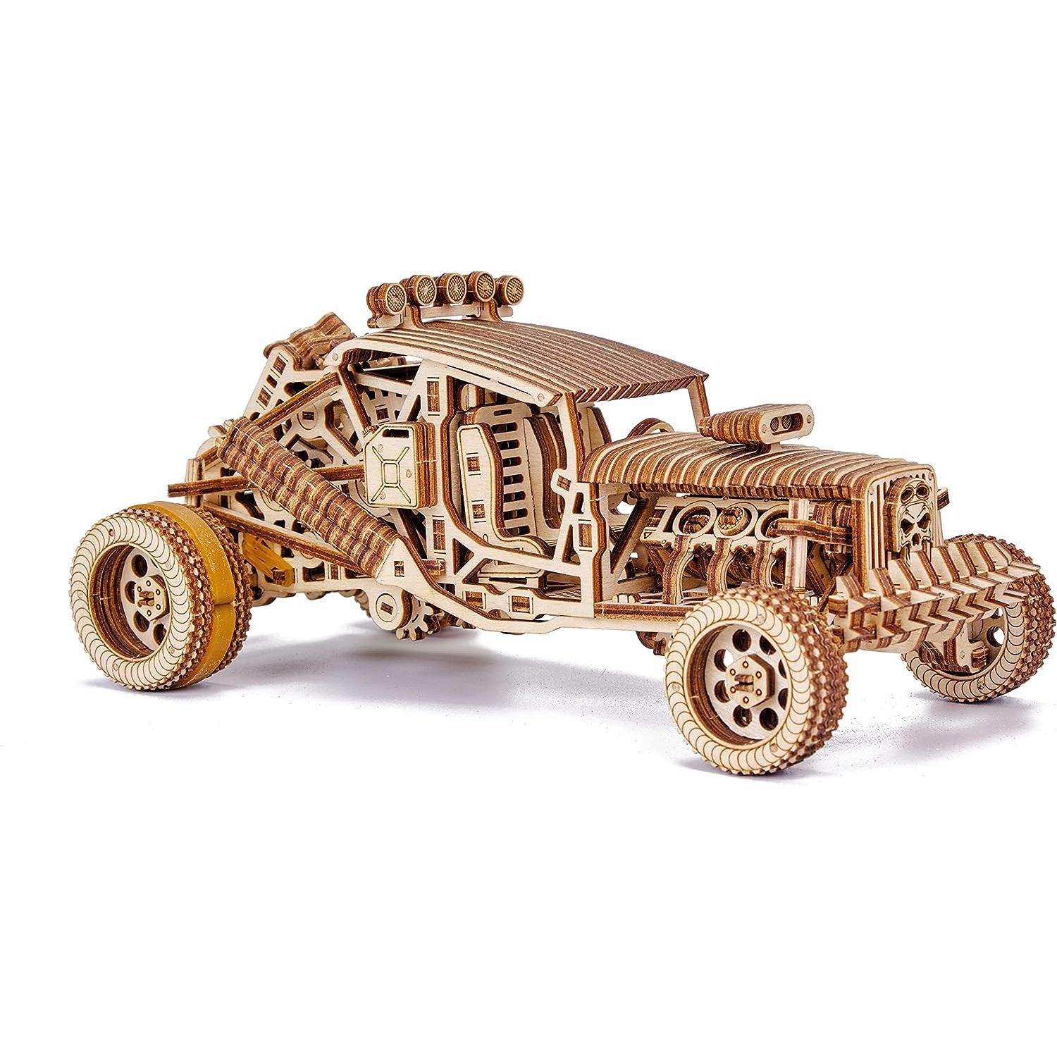 Puzzle 3D mecanic, Mad Buggy, WT, lemn, 322 piese fotografia produsului View 2 L