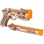 Puzzle 3D mecanic, Pistolul Cyber, WT, lemn, 122 piese fotografia produsului