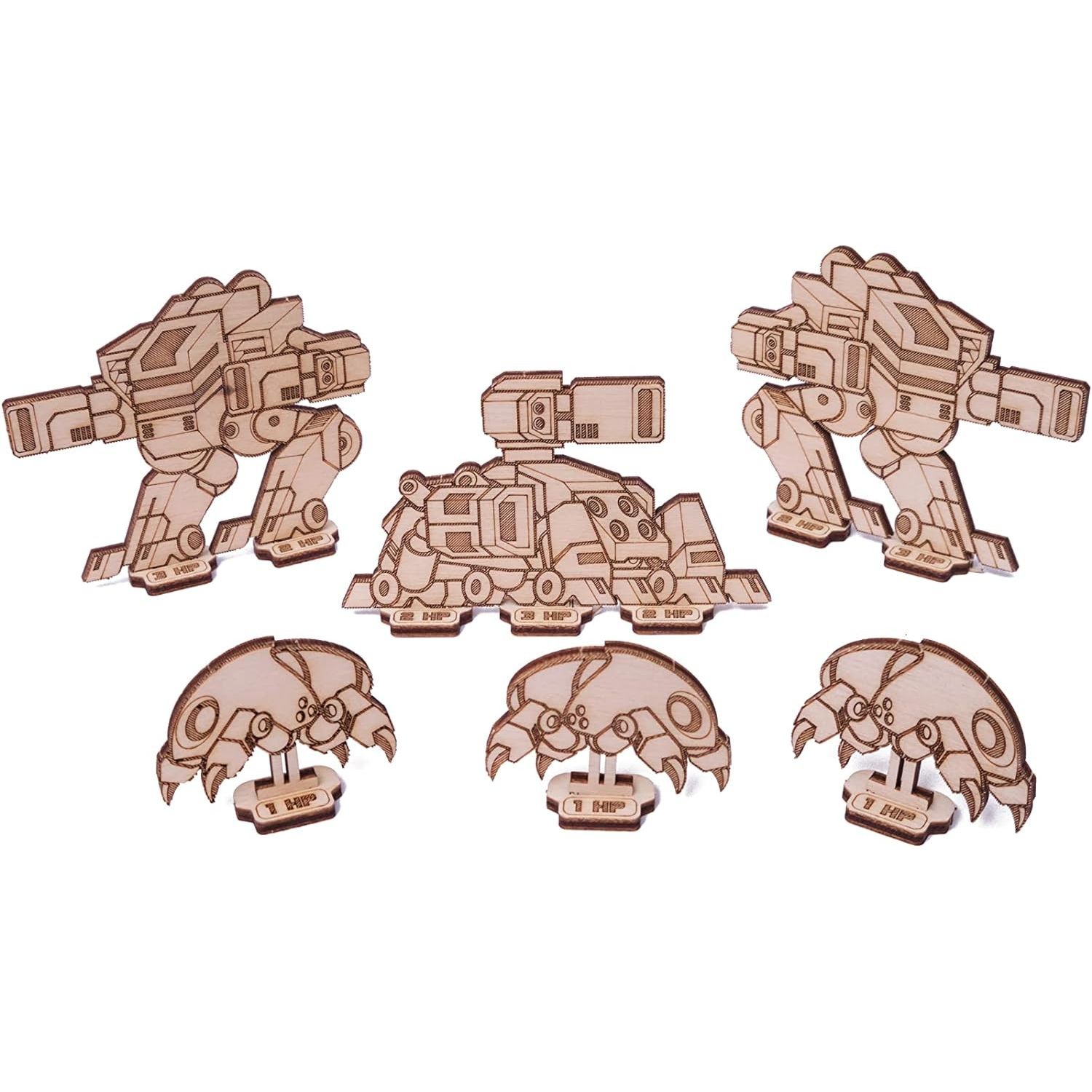 Puzzle 3D mecanic, Pistolul Cyber, WT, lemn, 122 piese fotografia produsului View 5 L
