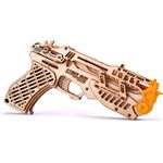 Puzzle 3D mecanic, Pistolul Cyber, WT, lemn, 122 piese fotografia produsului View 6 S