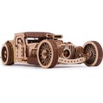 Puzzle 3D mecanic, Hot Rod, WT, lemn, 280 piese fotografia produsului