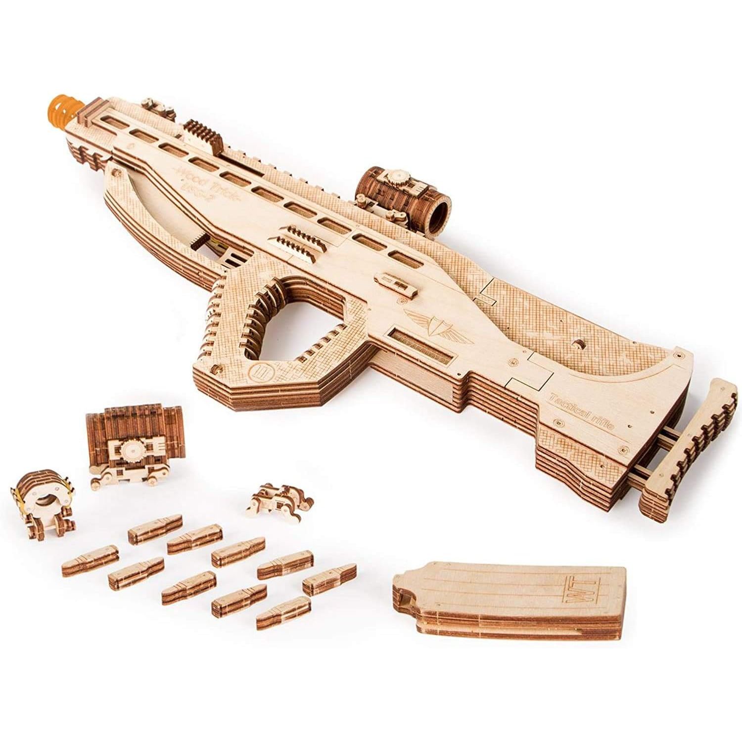 Puzzle 3D mecanic, Mitraliera USG-2, WT, lemn, 251 piese fotografia produsului View 3 L