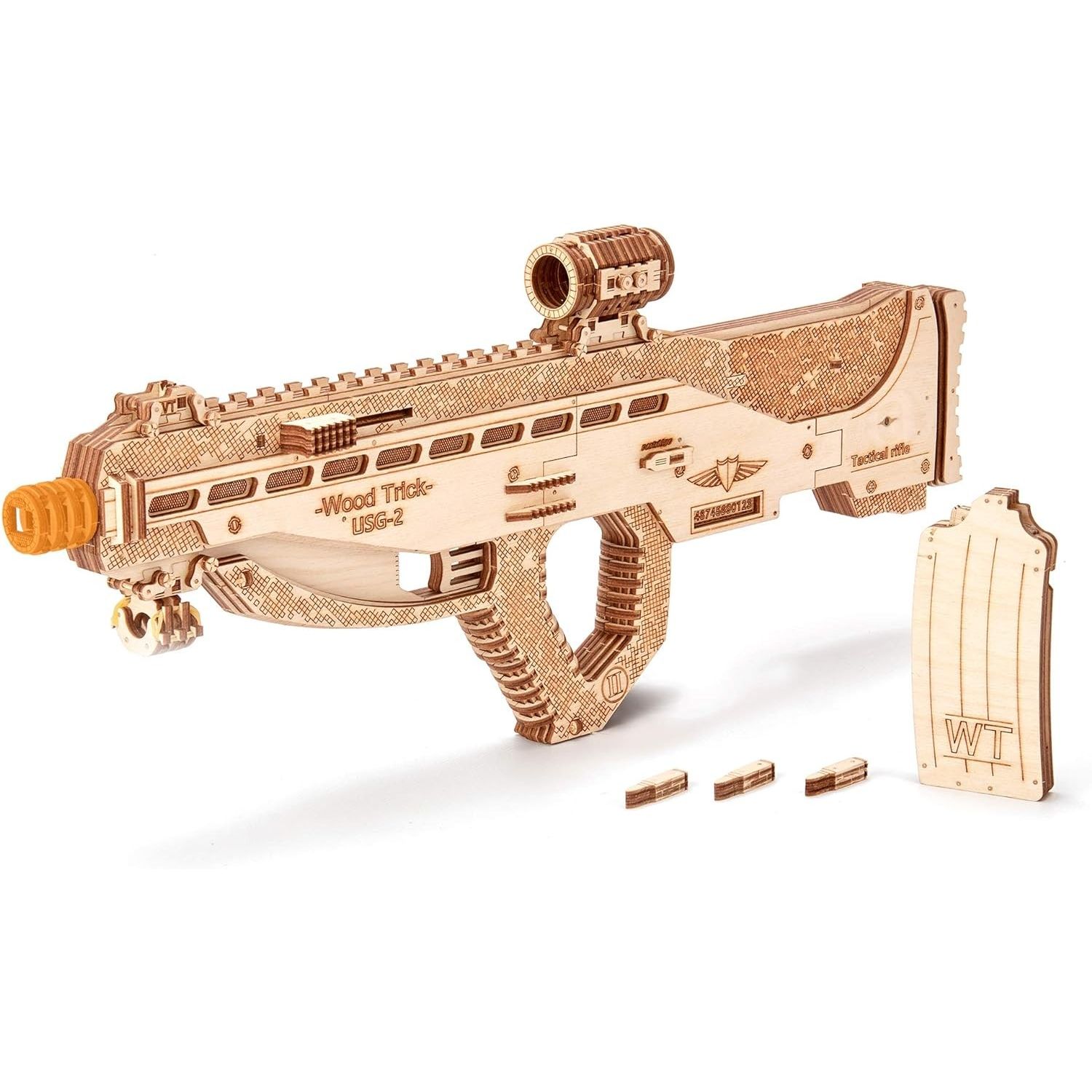 Puzzle 3D mecanic, Mitraliera USG-2, WT, lemn, 251 piese fotografia produsului