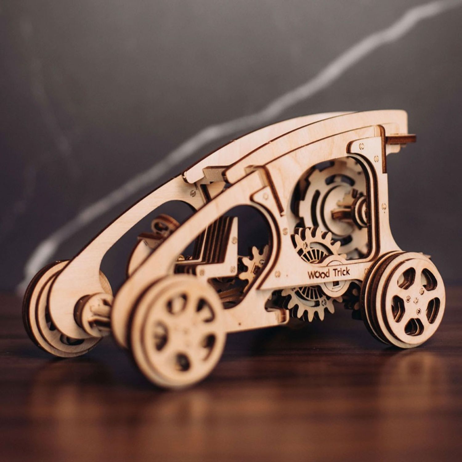 Puzzle 3D mecanic, Buggy, WT, lemn, 144 piese fotografia produsului View 4 L