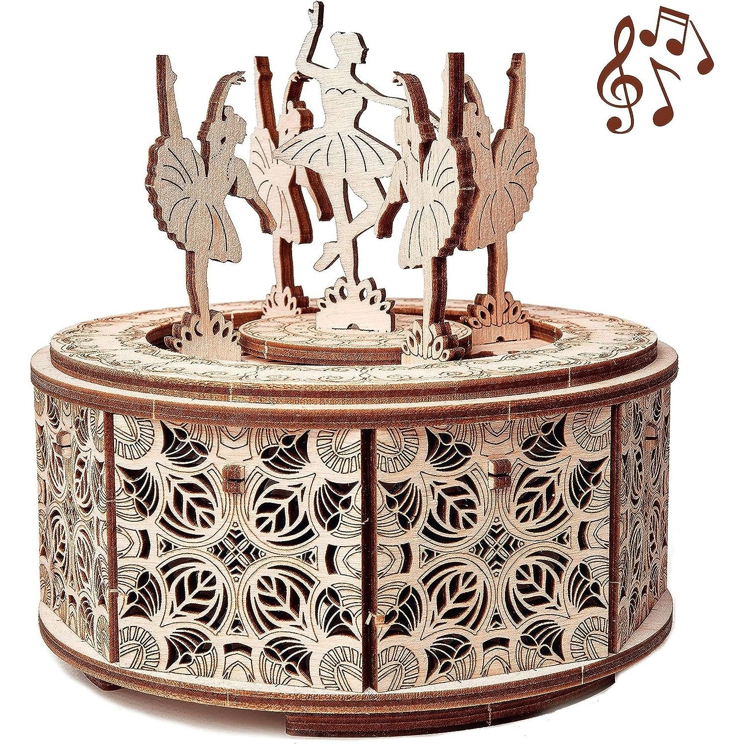 Puzzle 3D mecanic, Balerine, WT, lemn, 48 piese fotografia produsului