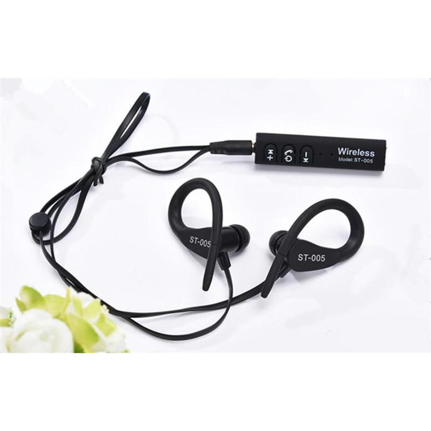 Casti stereo Handsfree Bluetooth ST-005 Audio Stereo cu Microfon fotografia produsului View 3 L