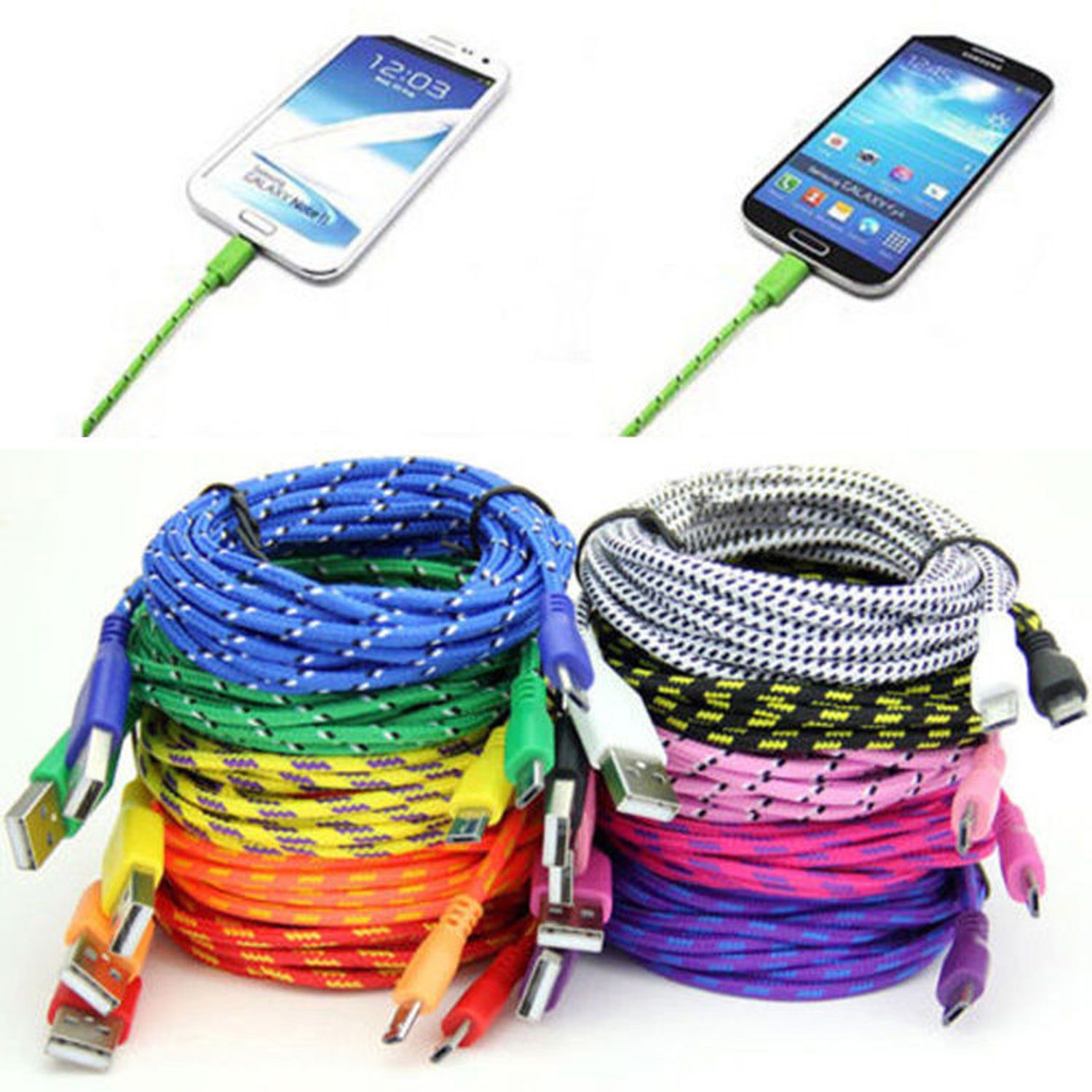 Cablu Date si Incarcare Micro Usb Cablu Galben fotografia produsului View 4 L