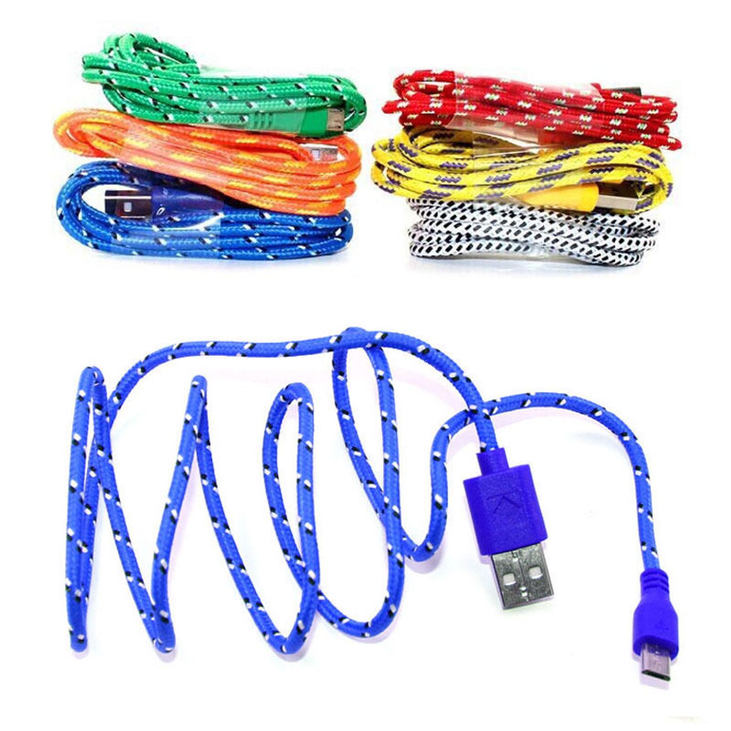 Cablu Date si Incarcare Micro Usb Cablu Albastru fotografia produsului View 3 L