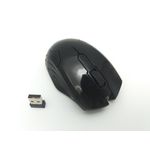 Mouse wireless Jiexin A701 cu LED, 3200 DPI, USB, Negru fotografia produsului View 2 S