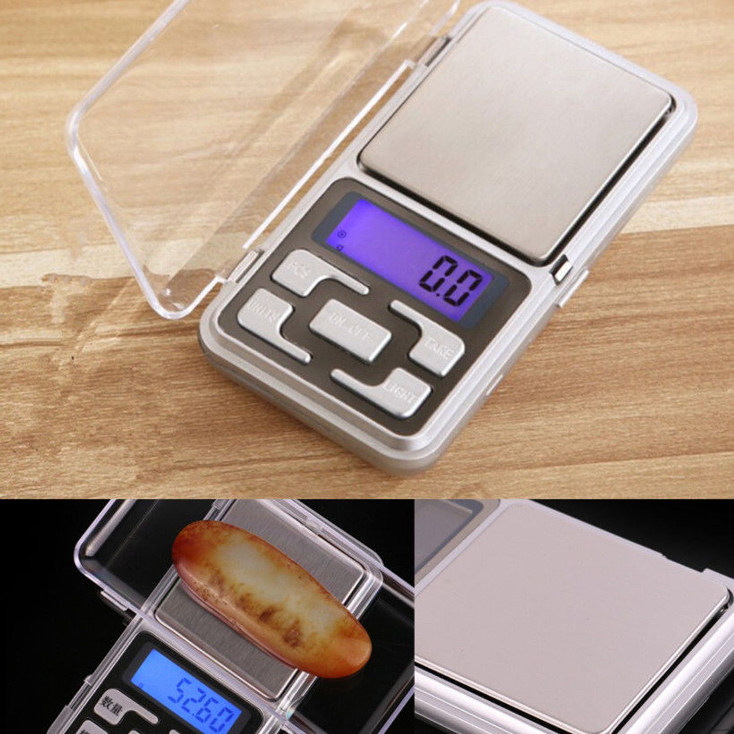 Cantar Bijuterii Digital Portabil cu Precizie 0,01g - 100g cu Afisaj LCD fotografia produsului View 3 L