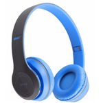 Casti wireless MRG P47 Albastru cu bluetooth microfon Radio, Aux, SD Card fotografia produsului